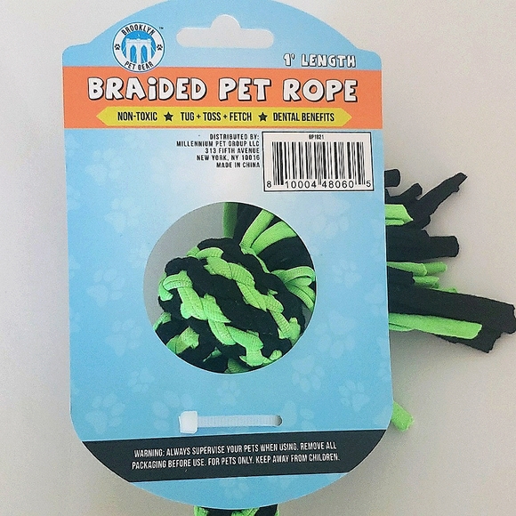 Braided pet chew rope toy - Picture 4 of 4